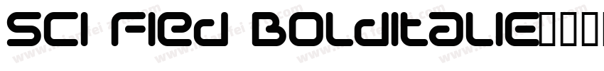 Sci Fied BoldItalic字体转换